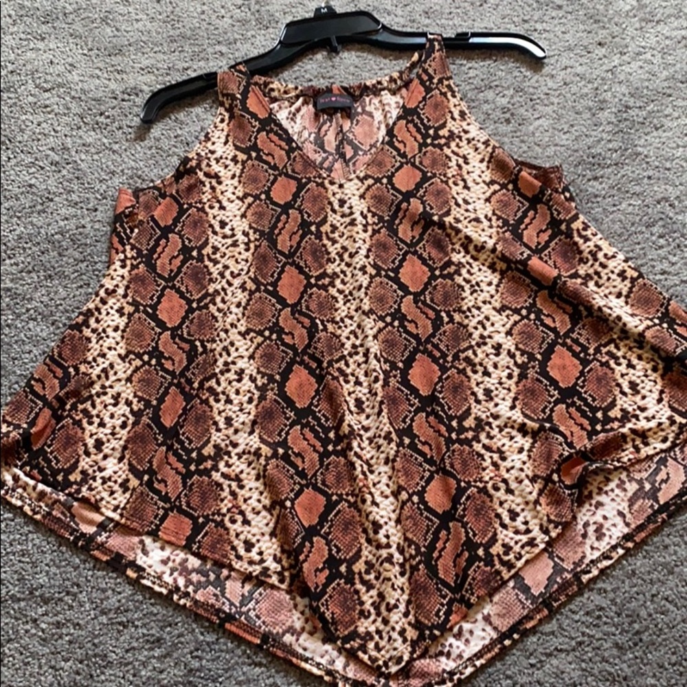 Handkerchief style sleeveless top